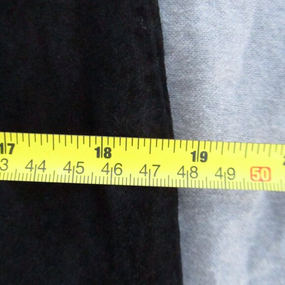 MARGOS Black Leather Wrap Midi Skirt Size 10/ M - Picture 8 of 11